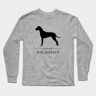 Dalmatian Black Silhouette Long Sleeve T-Shirt